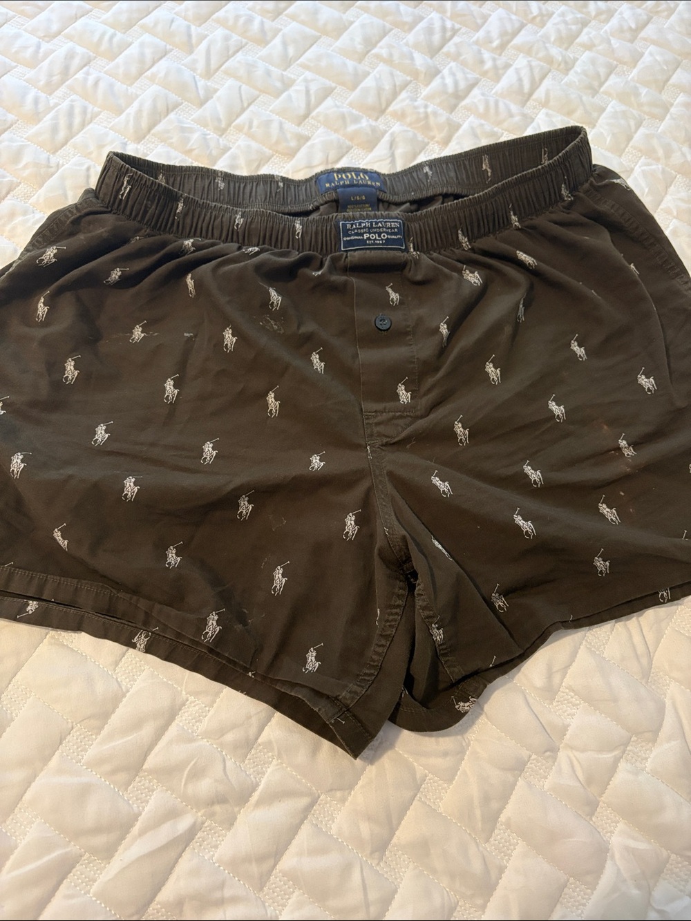 Polo by Ralph Lauren Brown Polo Pony Boxer Shorts